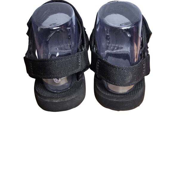 Teva Original Universal Womens Shoes Sandals Size 6 Solid Black Strappy - Picture 5 of 8